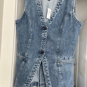 Gap Longline Denim Vest